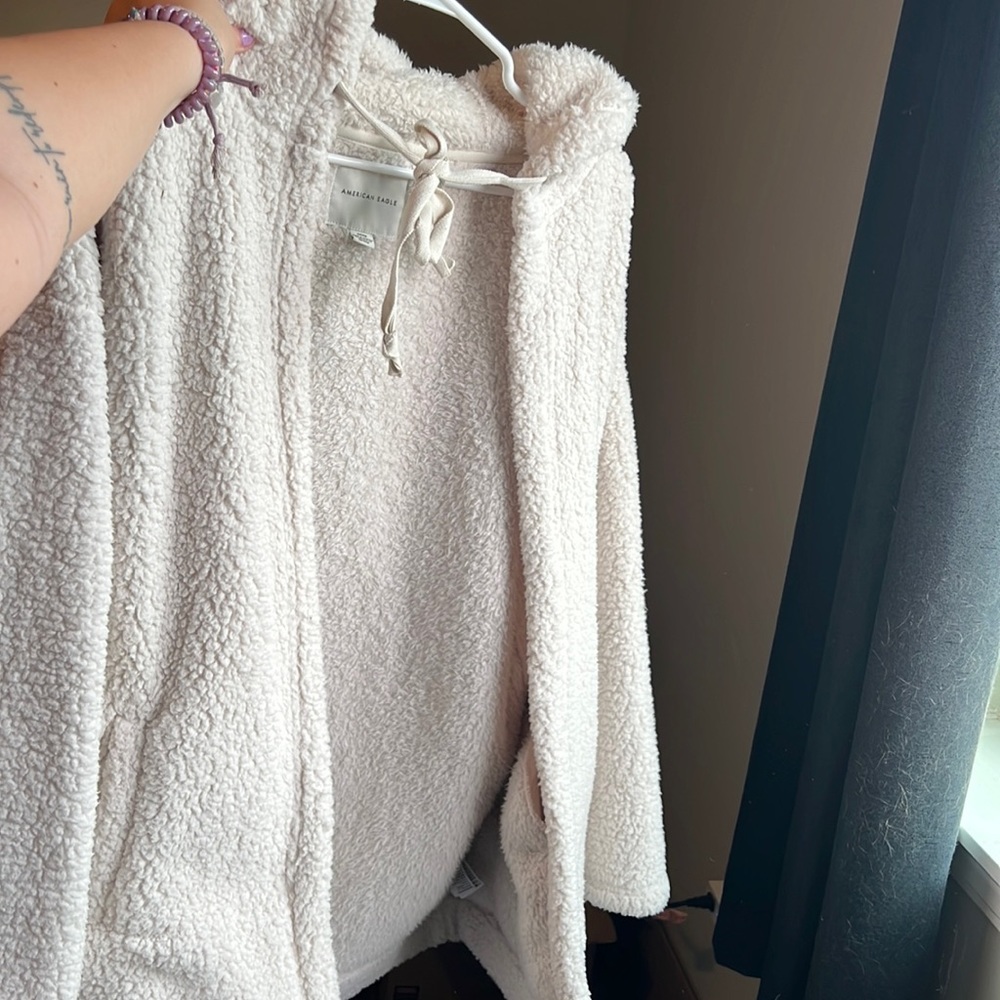 oversized sherpa jacket